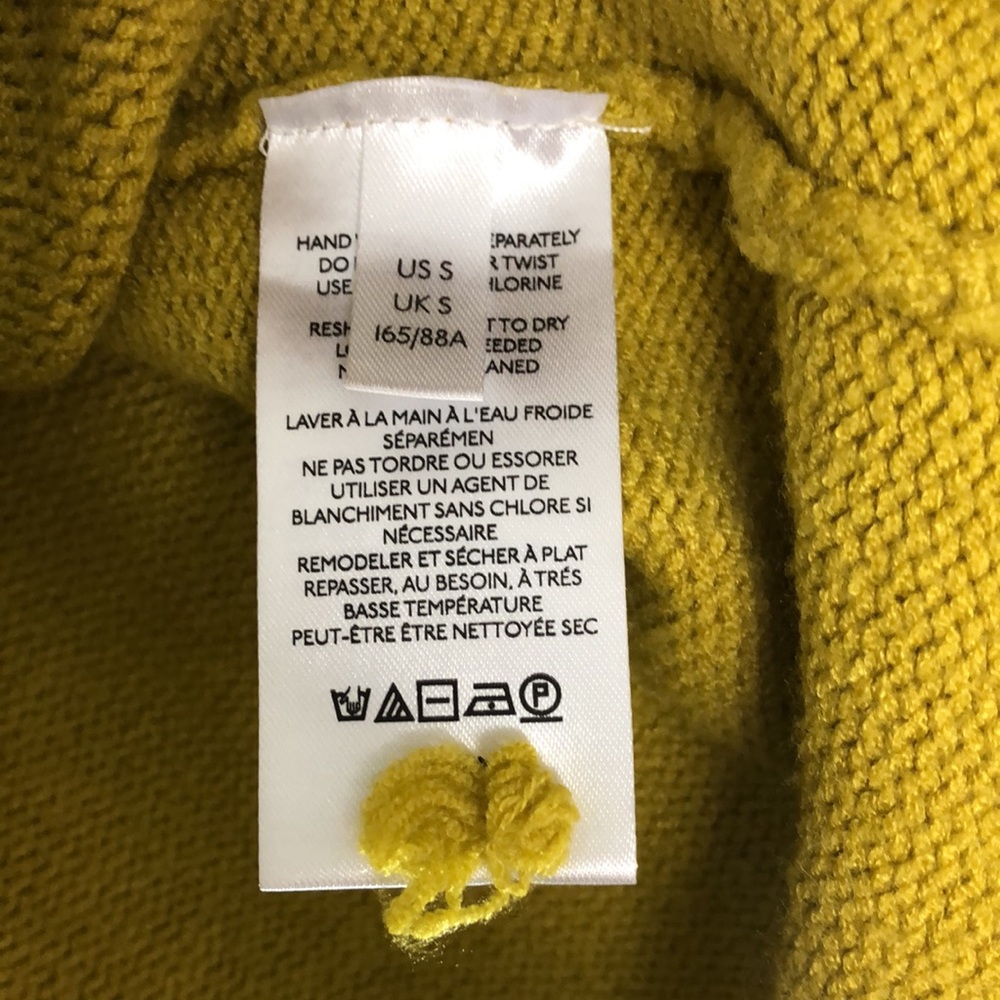 Maeve by Anthropologie Crystal Tunic Sweater Yellow Small - Picture 6 of 9